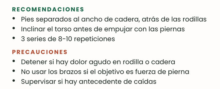Recomendaciones y precauciones del ejercicio
