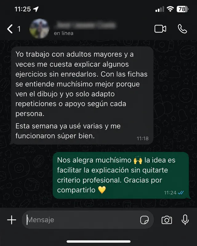 Captura del mensaje de un cliente