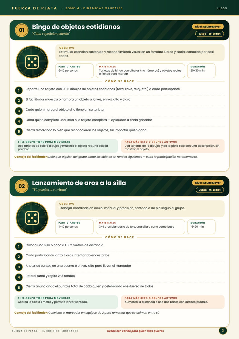 Dinámicas grupales para talleres y estancias